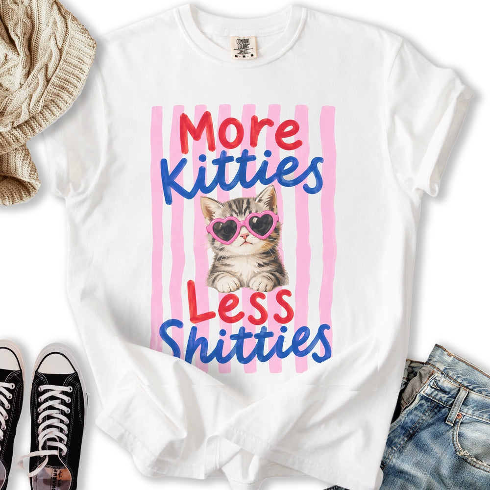 More Kitties Less Shitties Relaxed Tee
