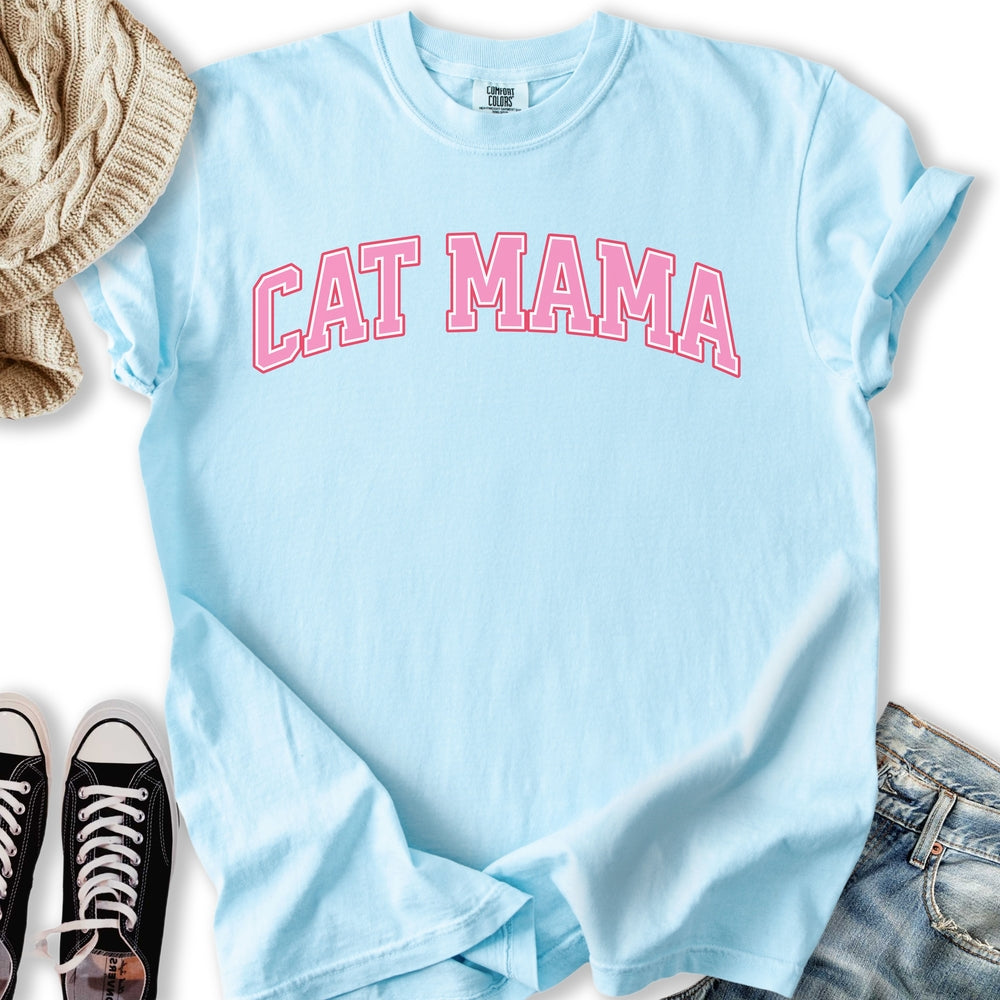 Pink Cat Mama Relaxed Tee
