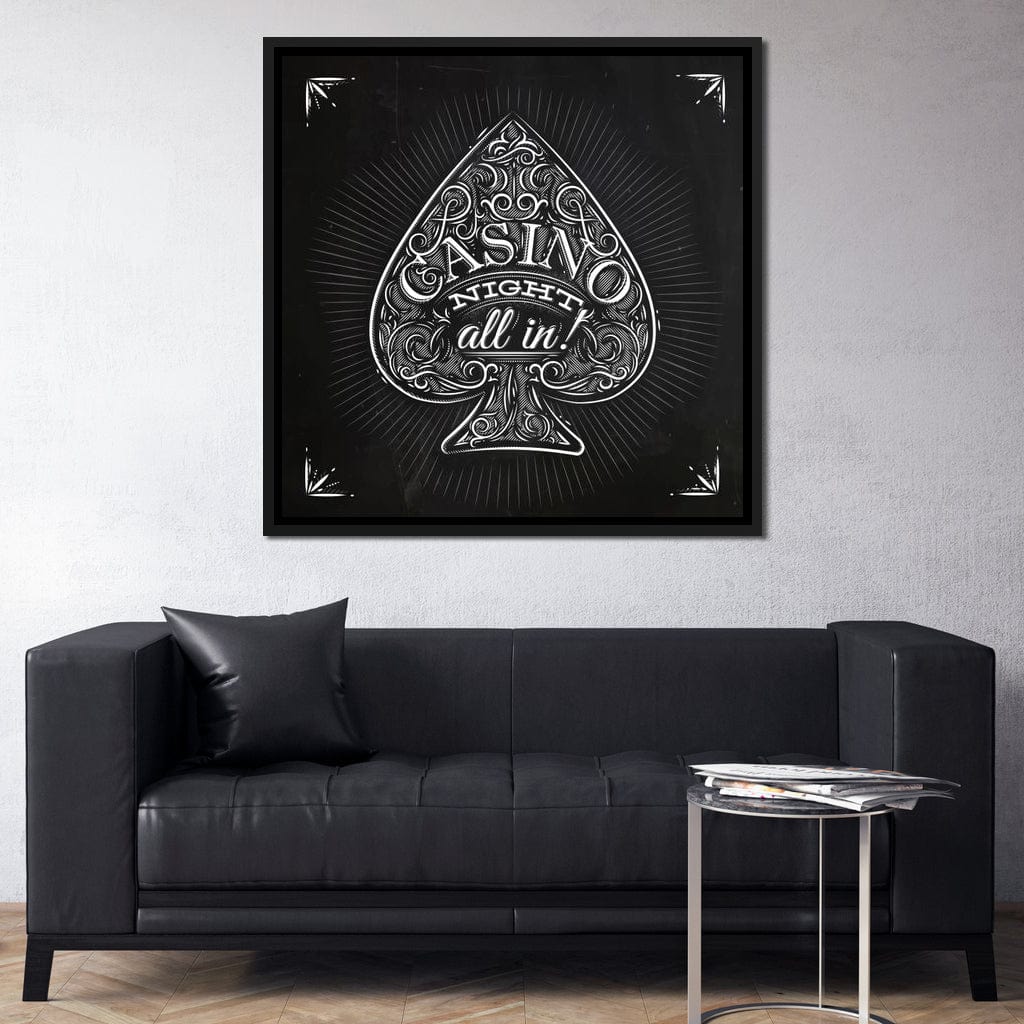 Casino Night Canvas Wall Art