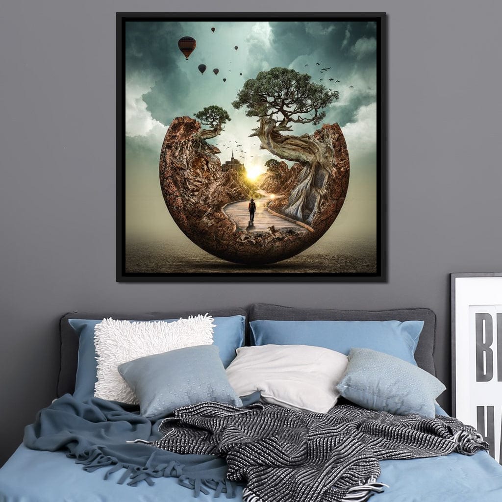 Sunrise Road Canvas Wall Art