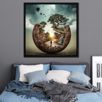 Sunrise Road Canvas Wall Art