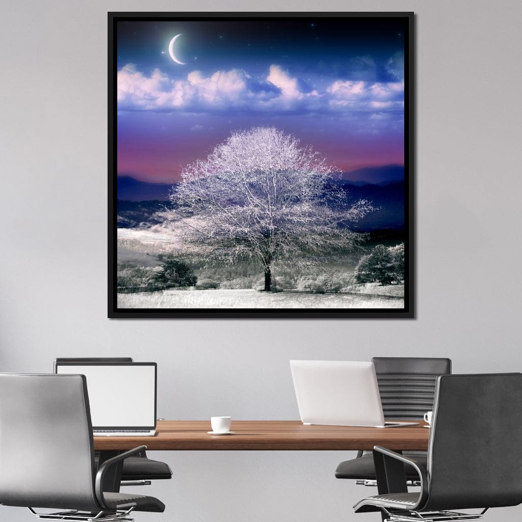 Fantasy Winter Scene Canvas Wall Art