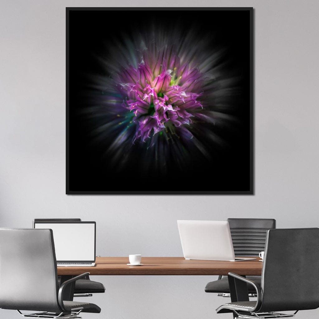 Flowers Color Flow Canvas Wall Art