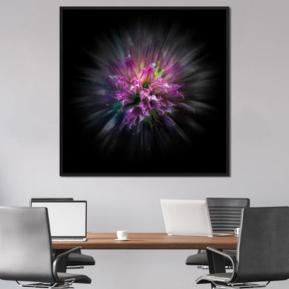 Flowers Color Flow Canvas Wall Art