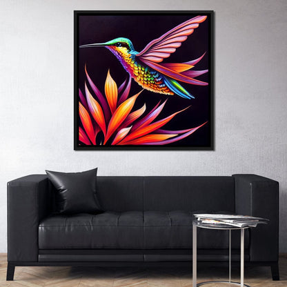 Hummingbird Canvas Wall Art