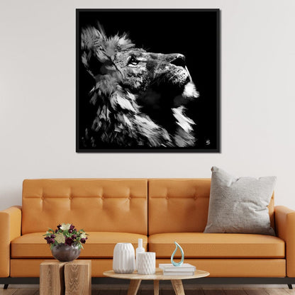 Lion Stare Canvas Wall Art