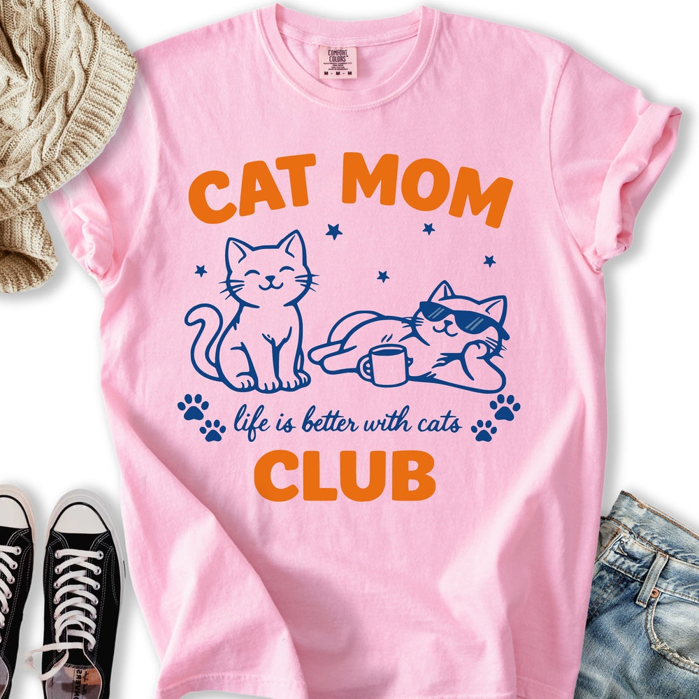 Cat Mom Club Relaxed Tee