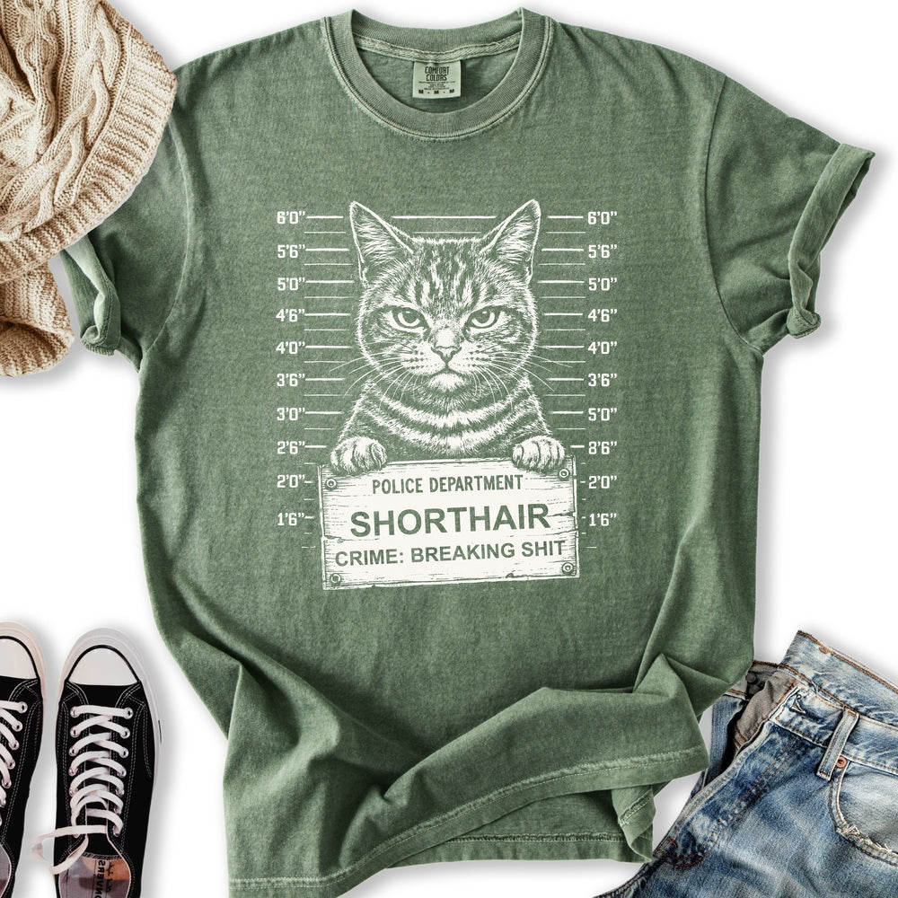 Cat Mugshot Relaxed Tee