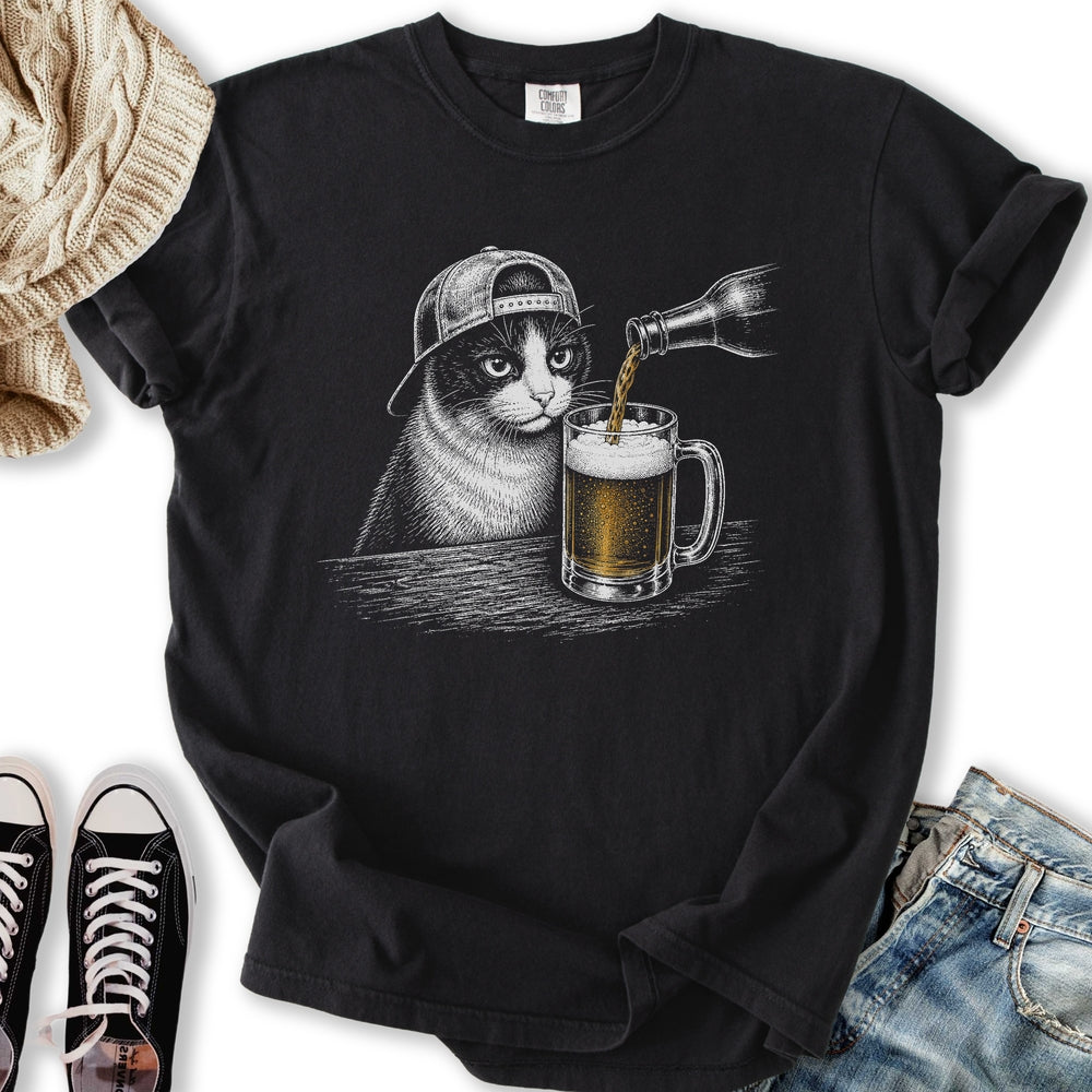 Beer Cat Relaxed Tee