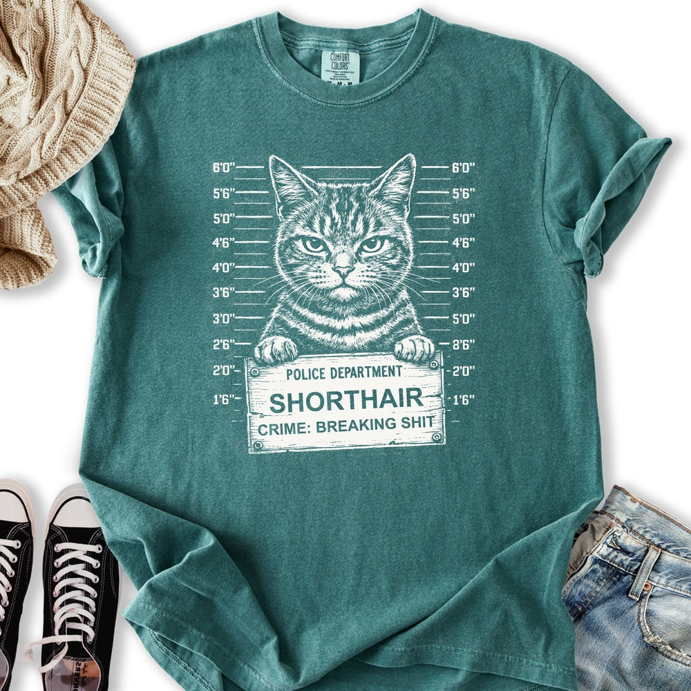 Cat Mugshot Relaxed Tee