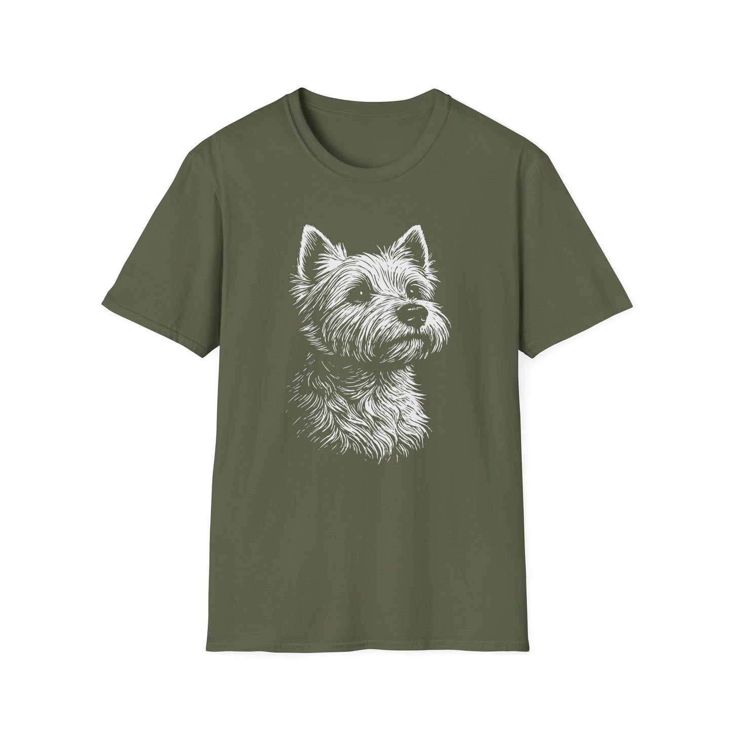 Westie Line Print Tee