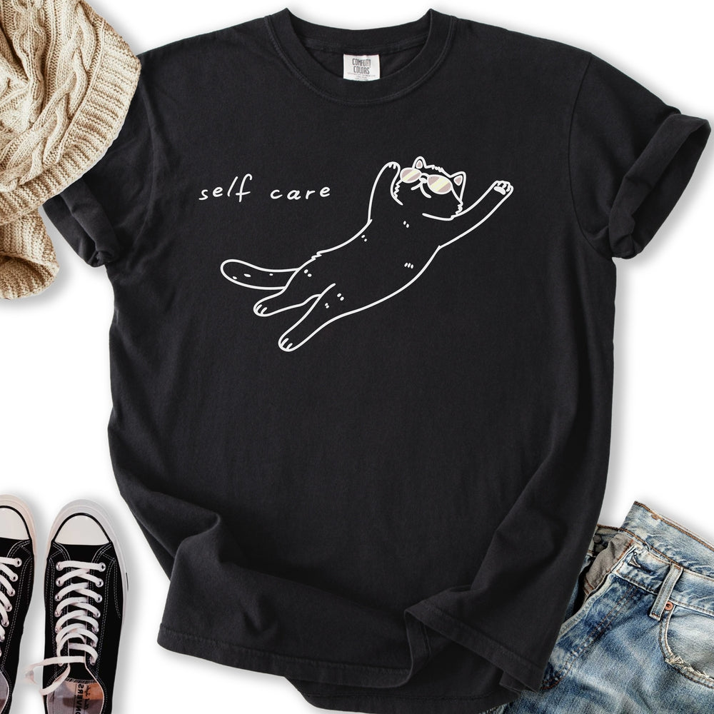 Self Care Cat Relaxed Tee