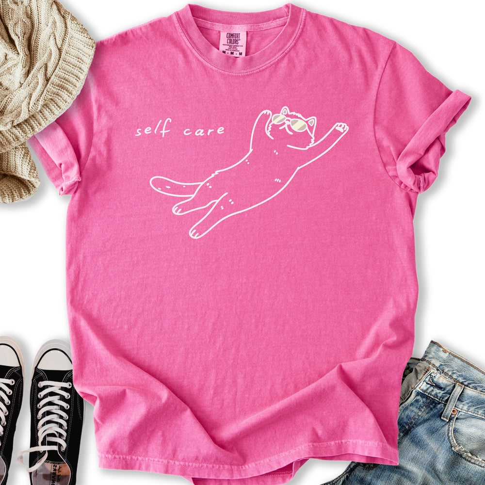 Self Care Cat Relaxed Tee