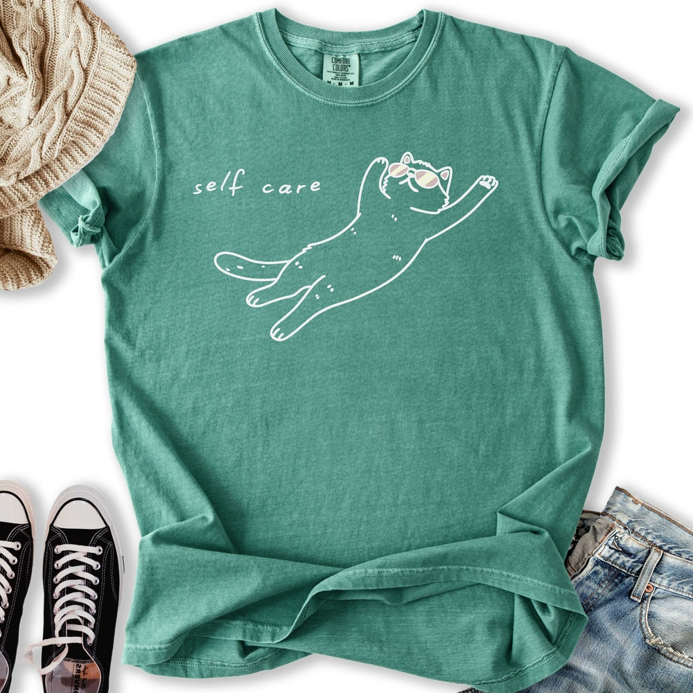 Self Care Cat Relaxed Tee