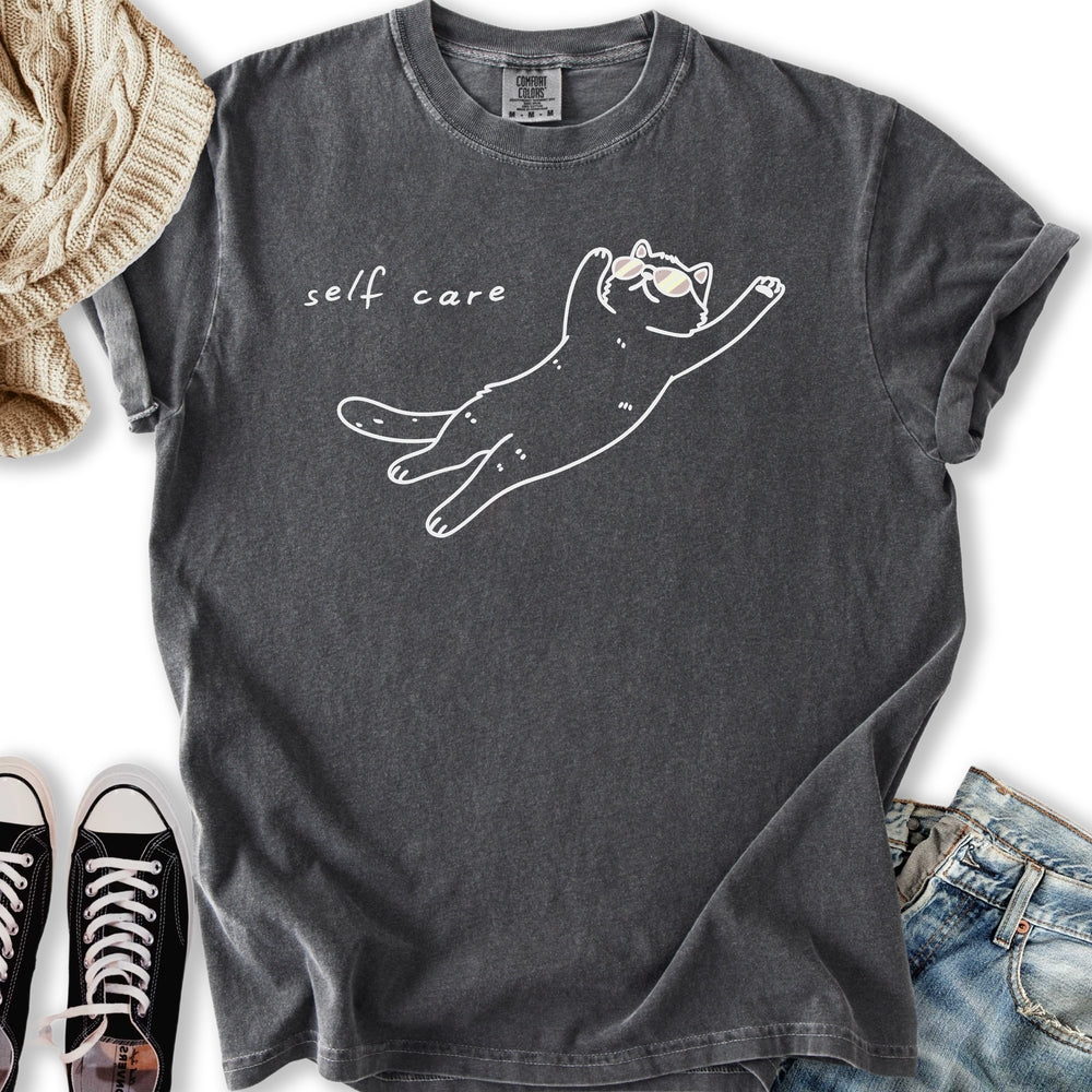 Self Care Cat Relaxed Tee