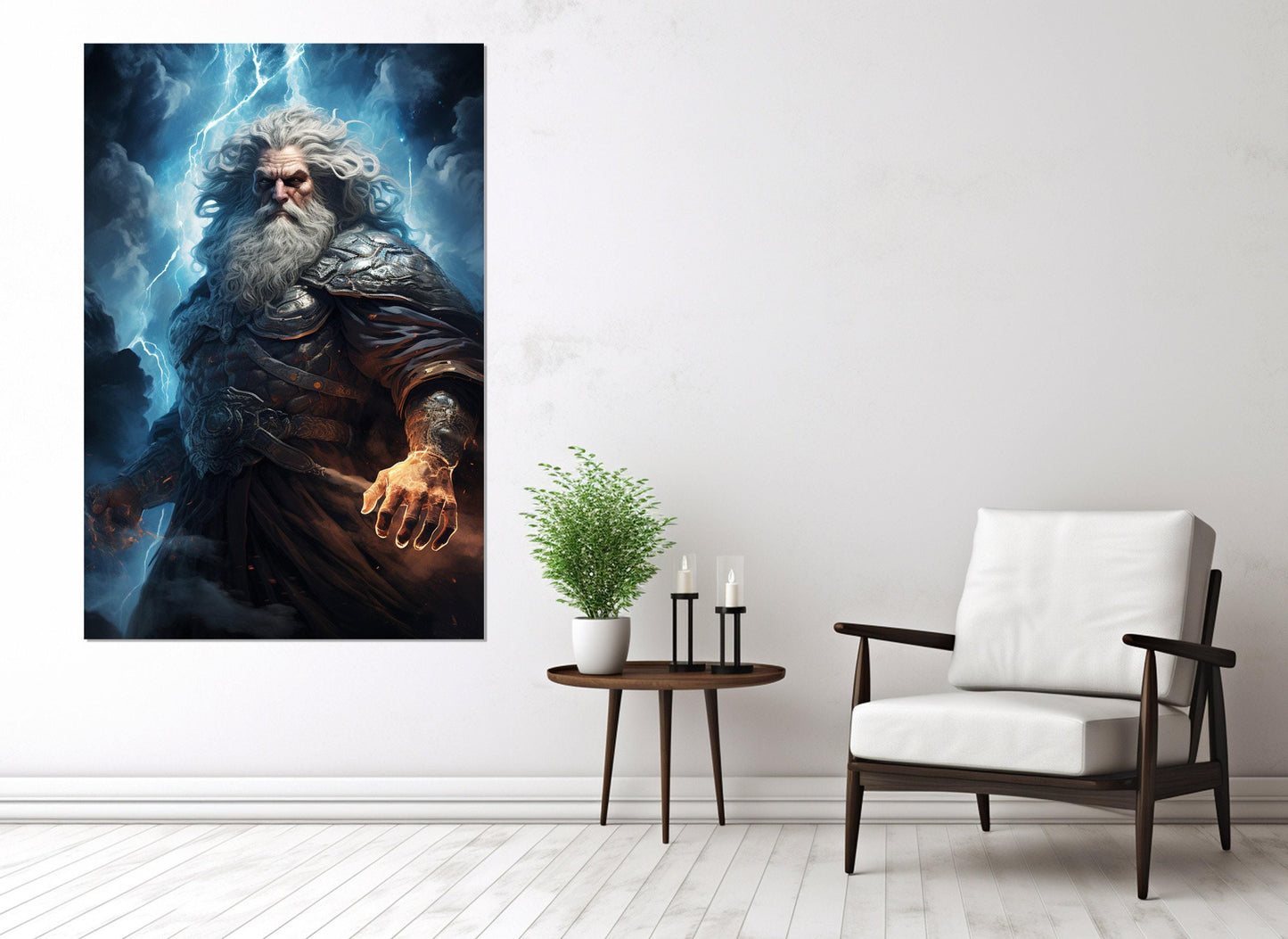 Zeus Canvas Print – Greek Mythology Art | Framed Gallery Wrapped Cotton Canvas