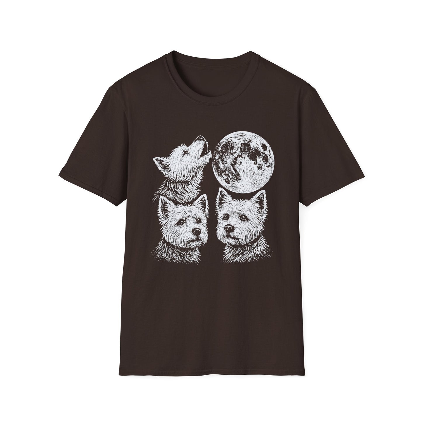 Three Westie Moon Tee