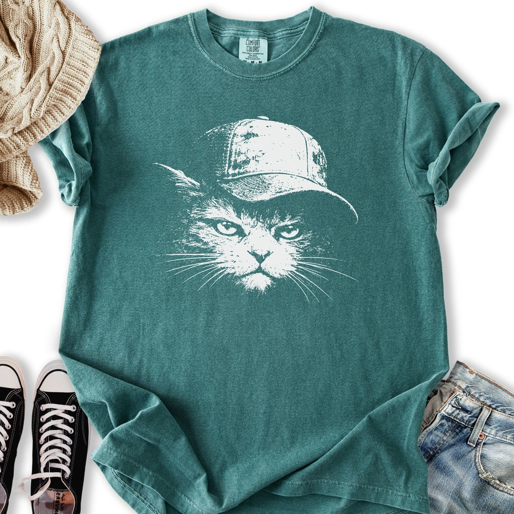 Trucker Cat Relaxed Tee