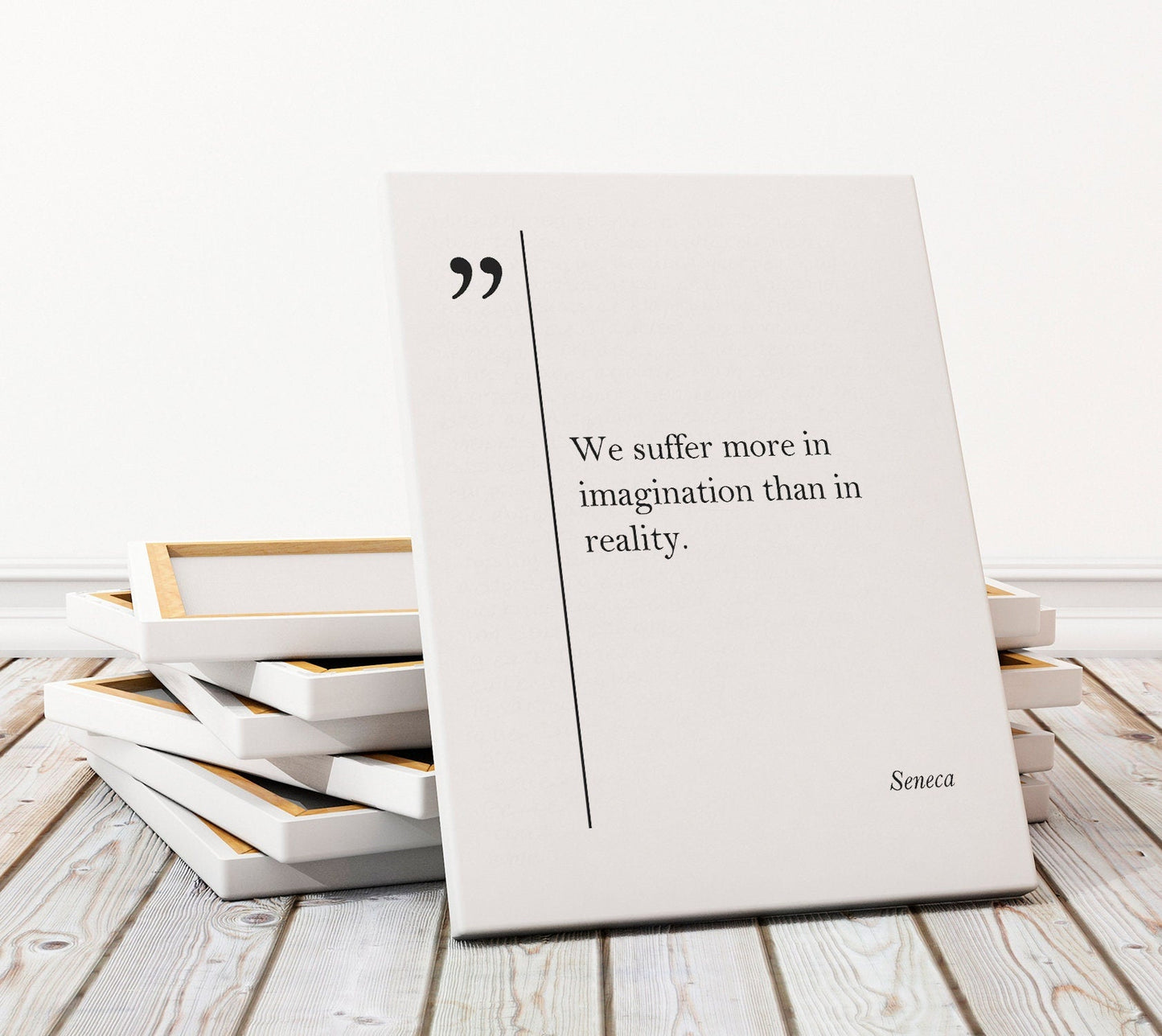 Seneca Quote Canvas Print - Motivational Wall Art | Gallery Wrapped Cotton Canvas