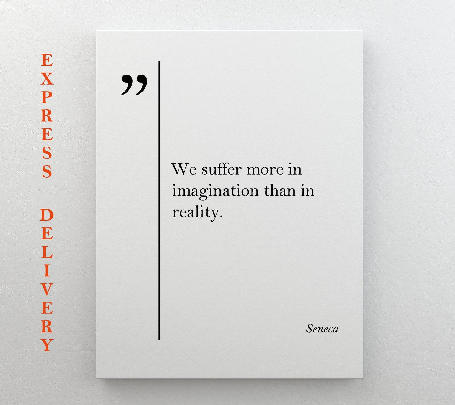 Seneca Quote Canvas Print - Motivational Wall Art | Gallery Wrapped Cotton Canvas