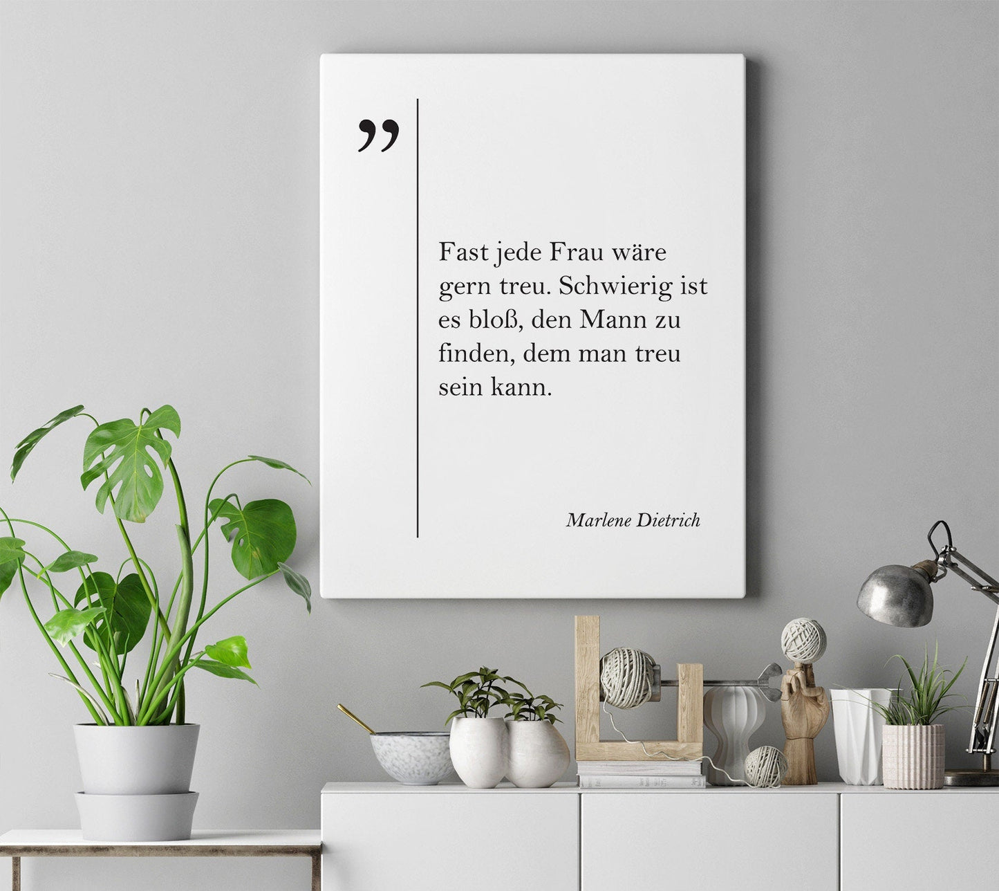 Marlene Dietrich Canvas Print – German Wall Art | Inspirational Quotes on Cotton Canvas