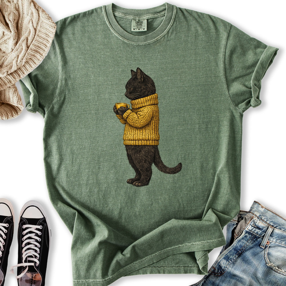 Cozy Black Cat Relaxed Tee