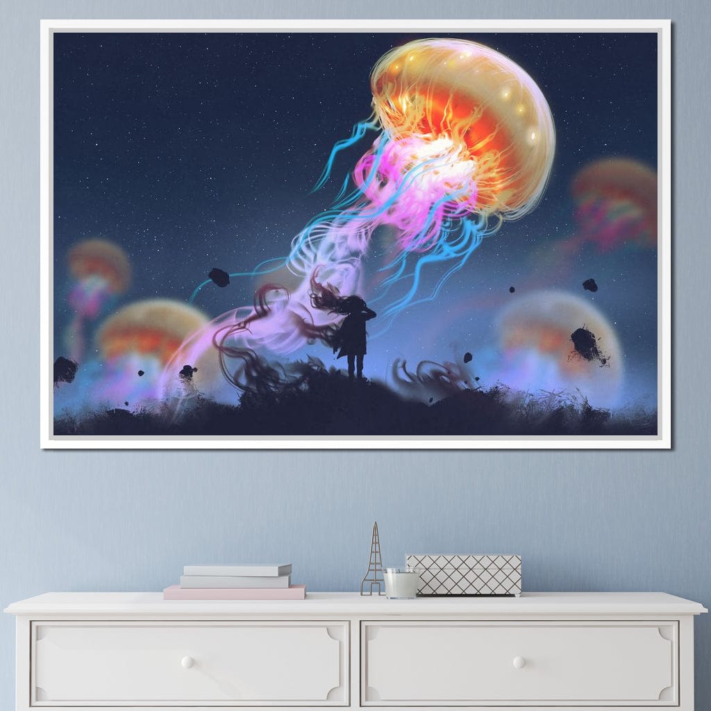Giant Jellyfish Canvas Wall Art