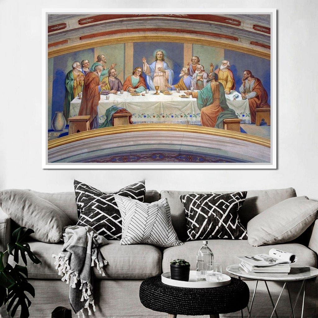Last Supper Fresco Canvas Wall Art