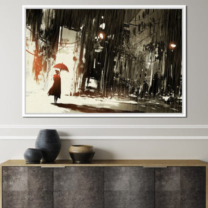 Halelis Rainy Day Canvas Wall Art