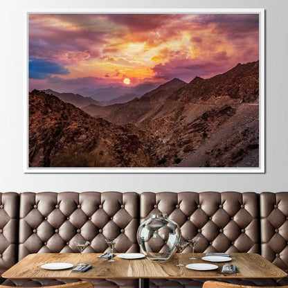 Desert Mountains Canvas Wall Art