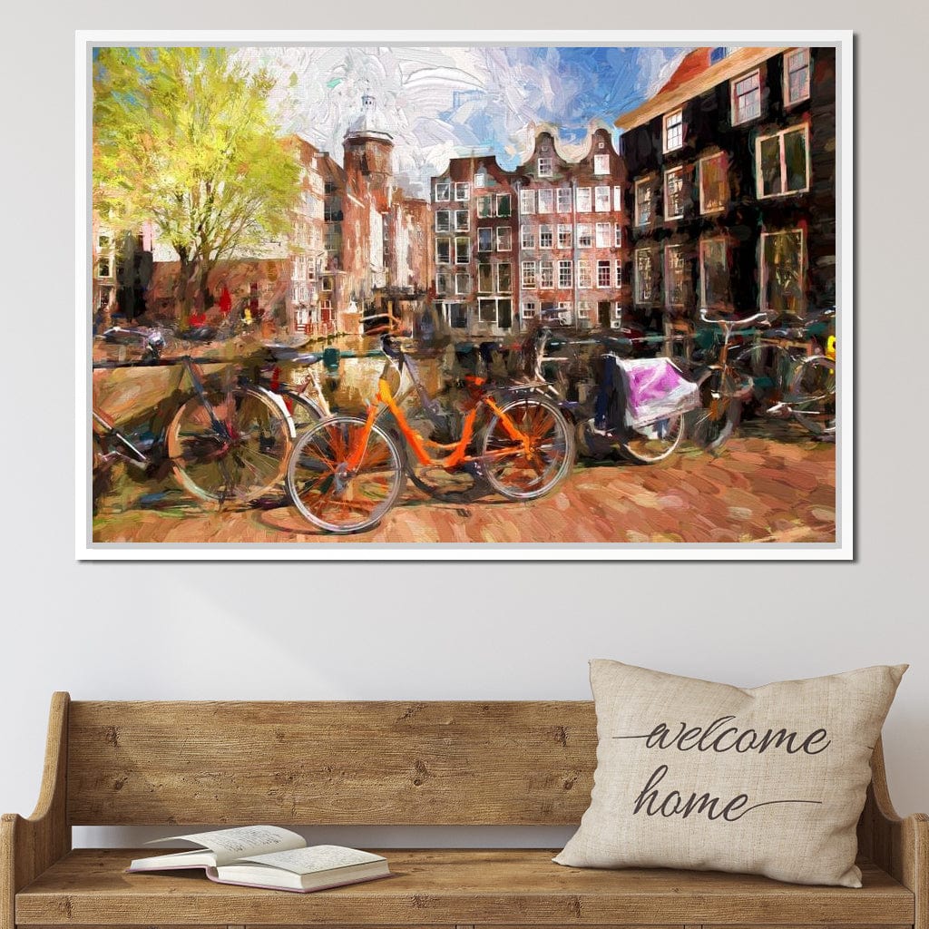 Amsterdam City Canvas Wall Art