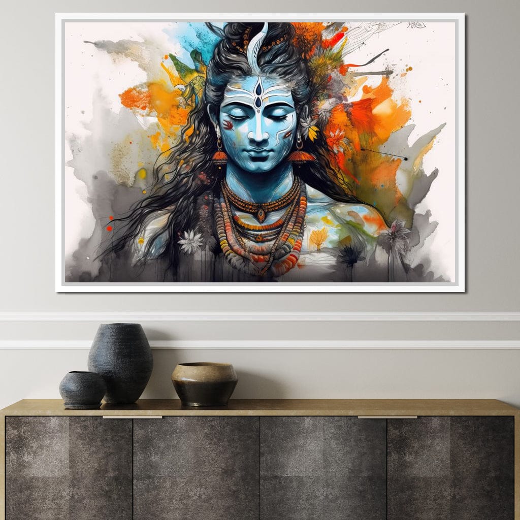 Serene Shiva Canvas Wall Art