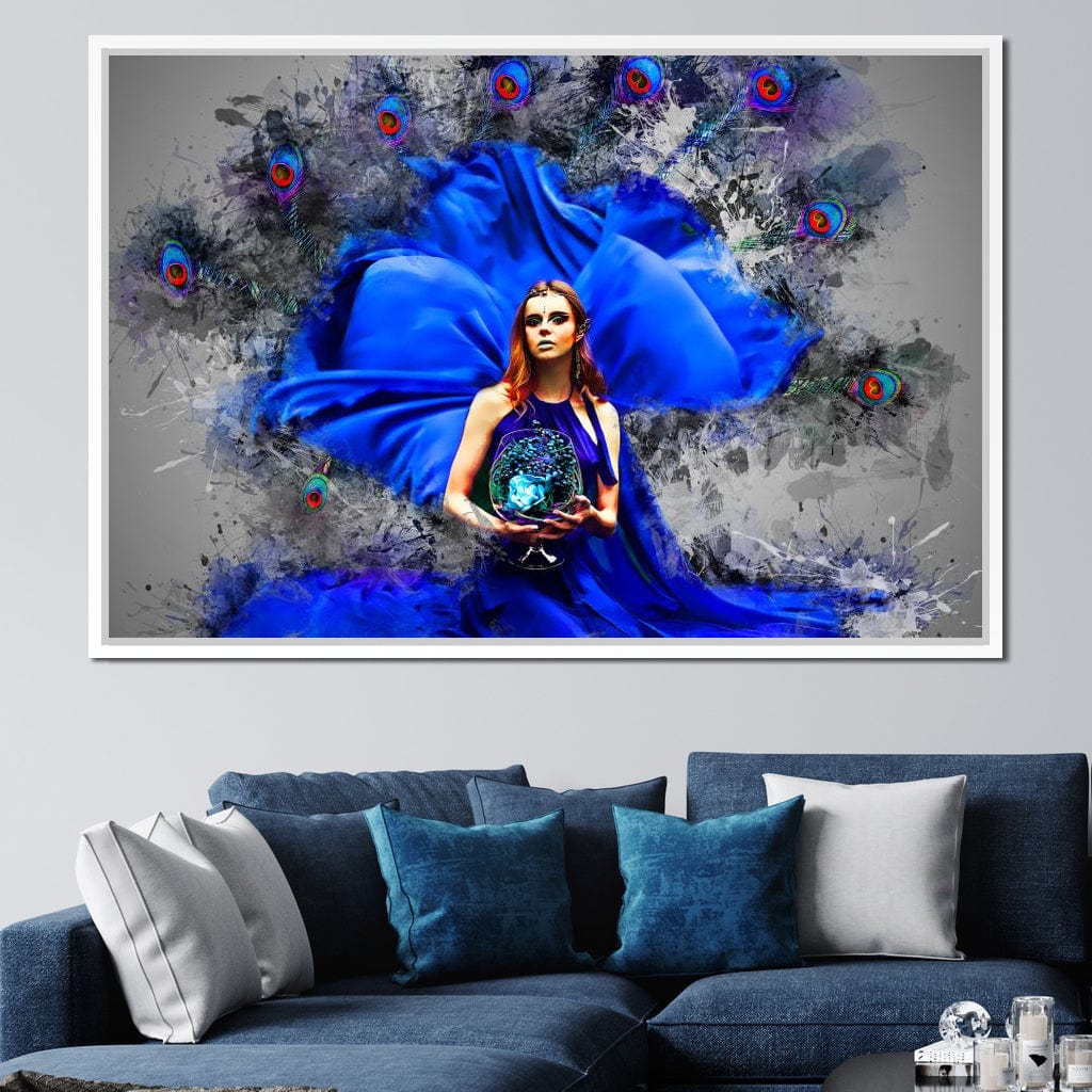 Feather Gown Canvas Wall Art