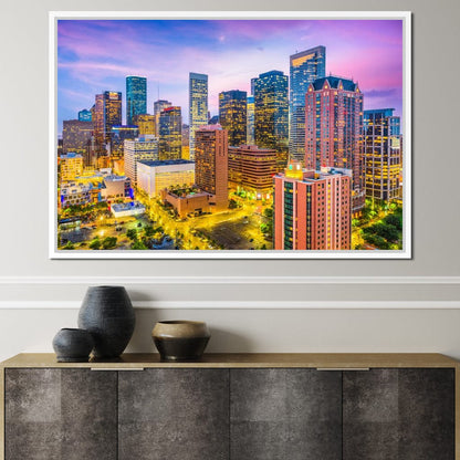 Houston Skyline Canvas Wall Art