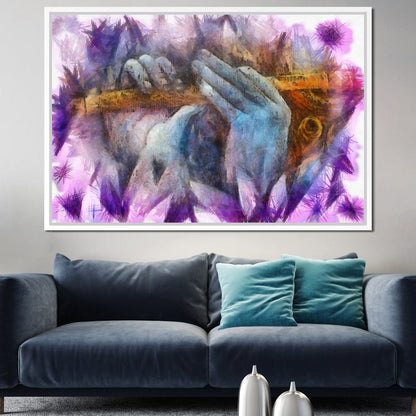 Krishna Playing the Flute Canvas Wall Art