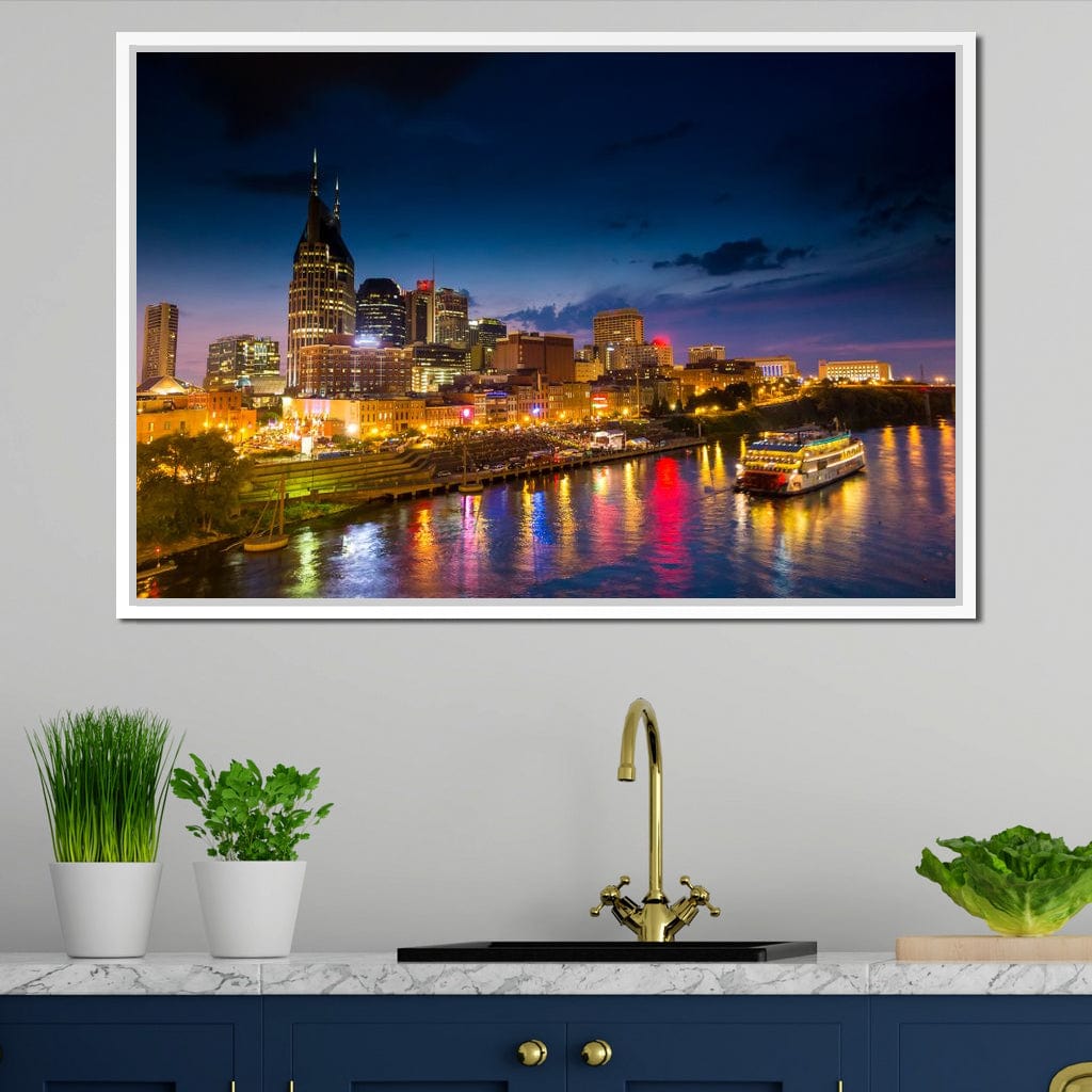 Nashville Skyline Canvas Wall Art