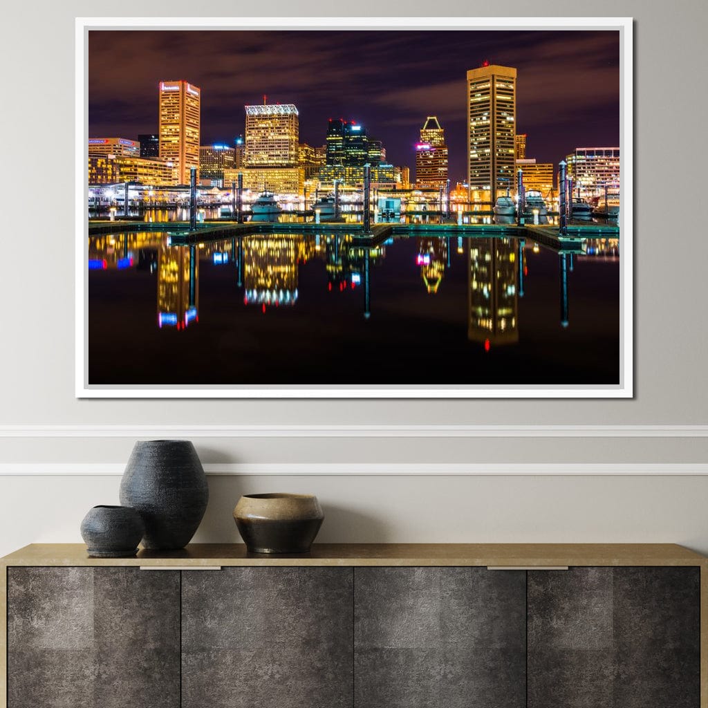 Baltimore Skyline Canvas Wall Art
