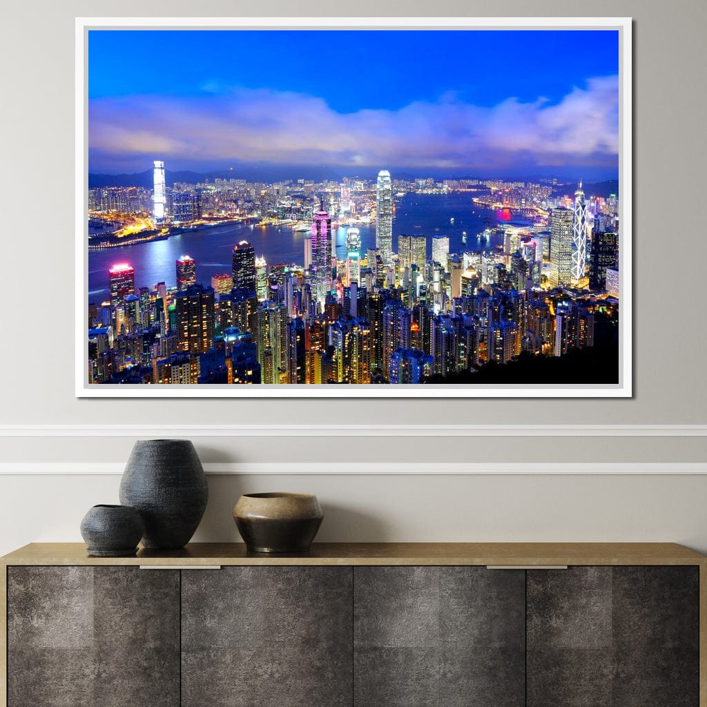 Hong Kong Skyline Canvas Wall Art