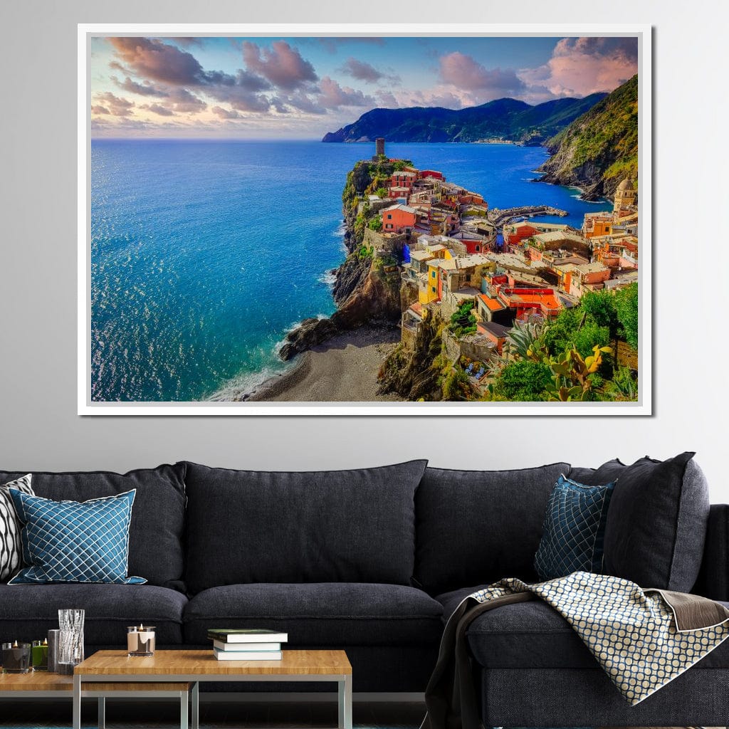 Vernazza Village Canvas Wall Art