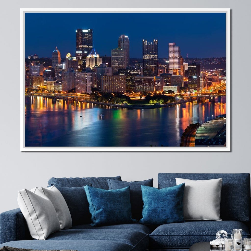 Pittsburgh Skyline Canvas Wall Art
