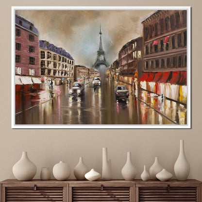 French Avenue Canvas Wall Art