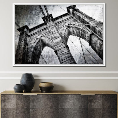 Brooklyn Bridge Arch Canvas Wall Art