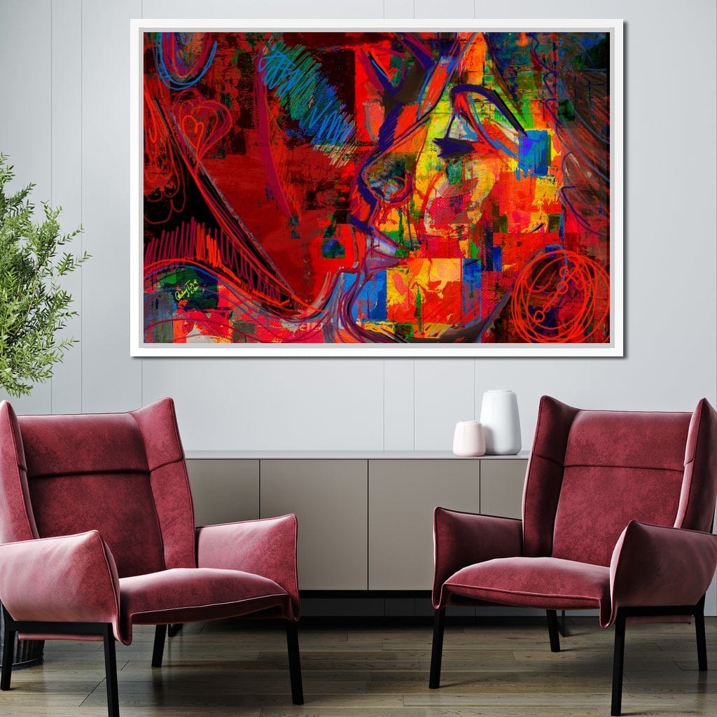 Kiss Canvas Wall Art
