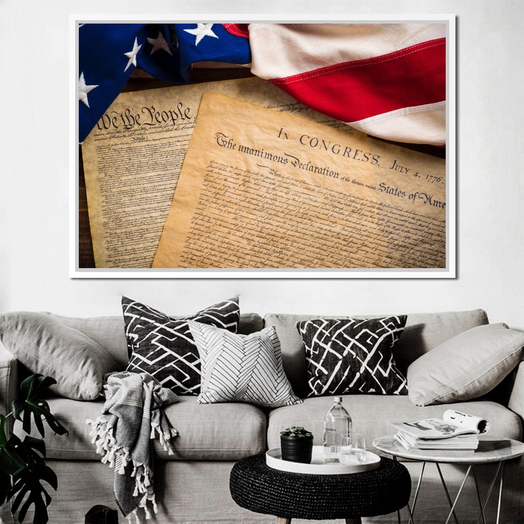 July 4th, 1776 Canvas Wall Art
