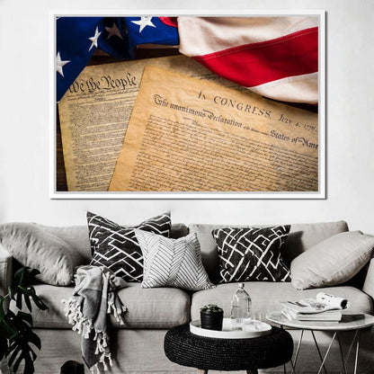 July 4th, 1776 Canvas Wall Art