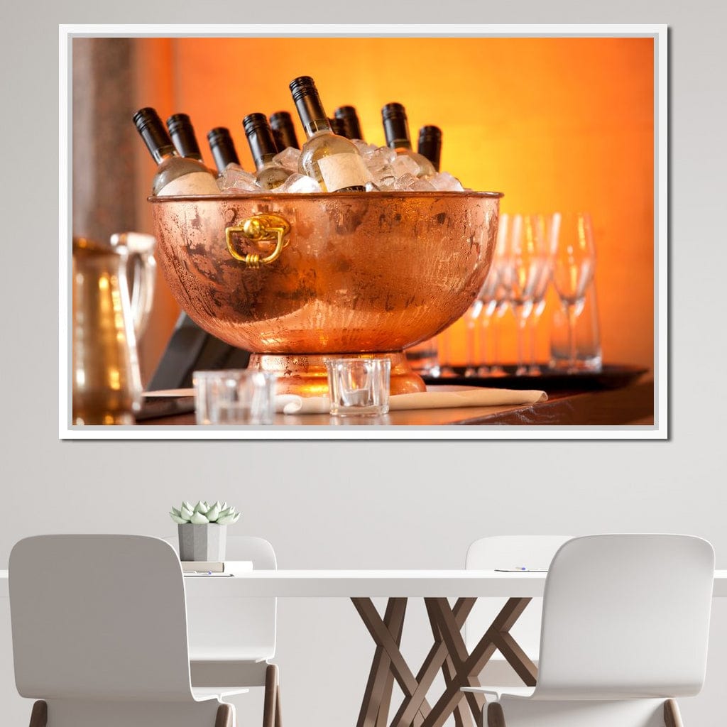 Chilled Wine Canvas Wall Art