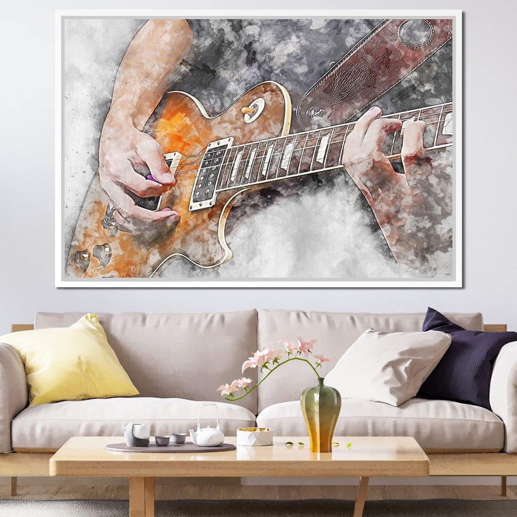 Electric Guitar - Mateo Canvas Wall Art
