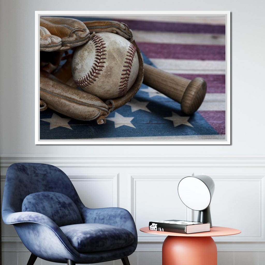 Baseball Nation Canvas Wall Art
