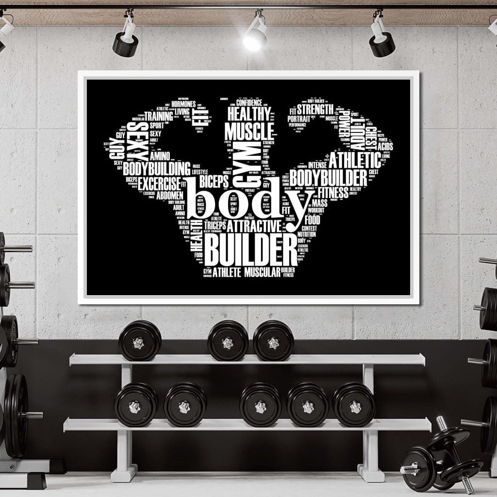 Body Builder Canvas Wall Art