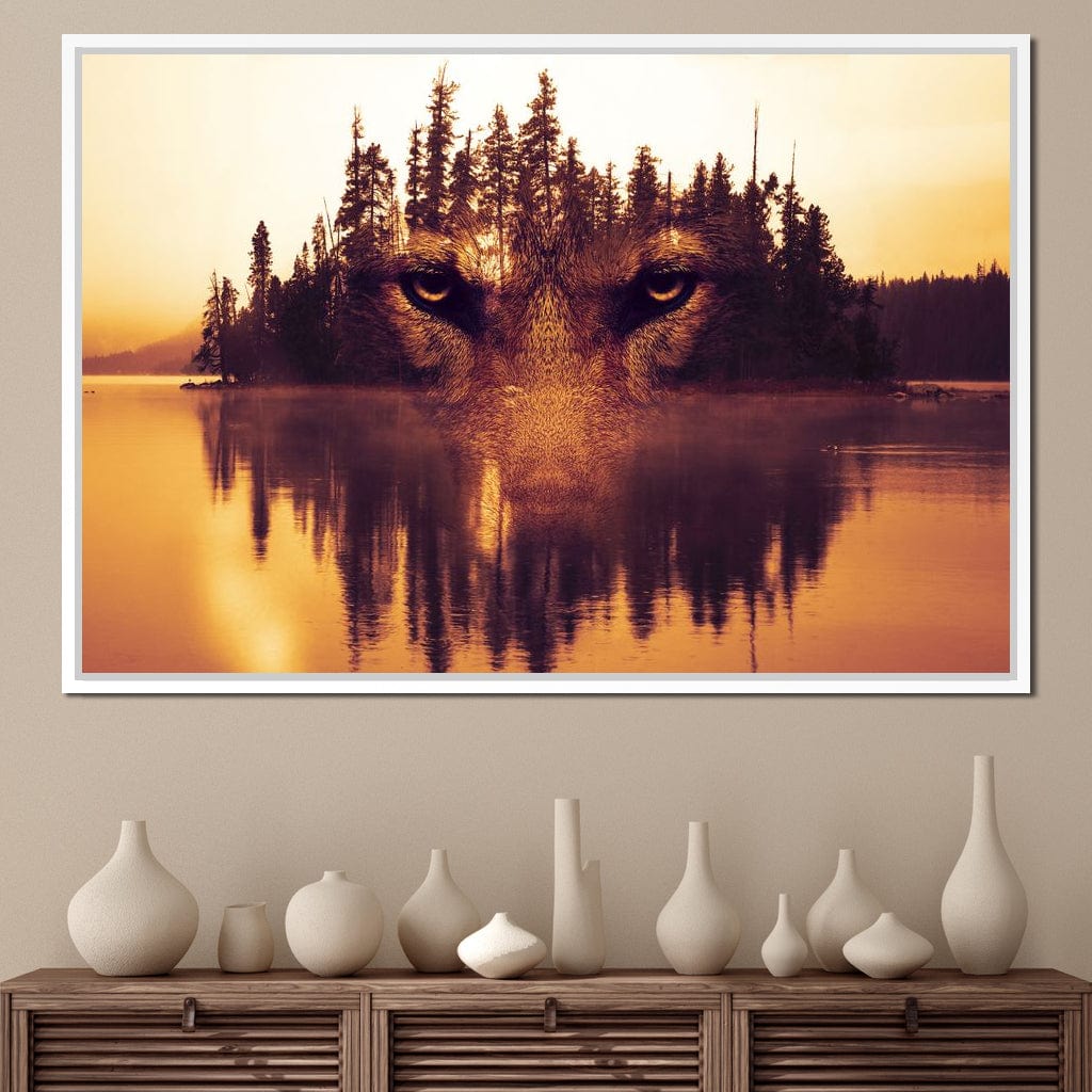 Lurking in the Woods Canvas Wall Art